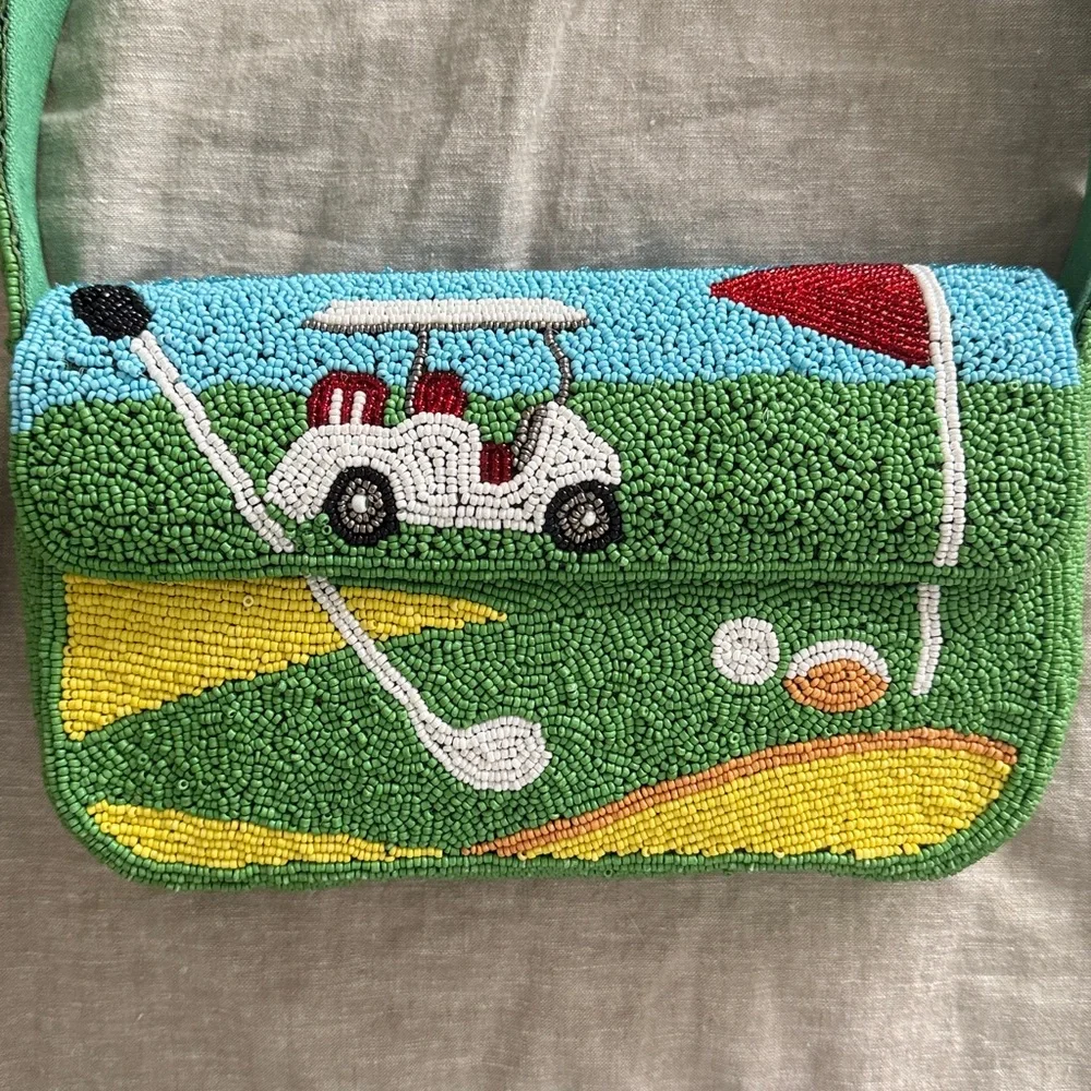 Beaded Viral Golf Bag!! NWT